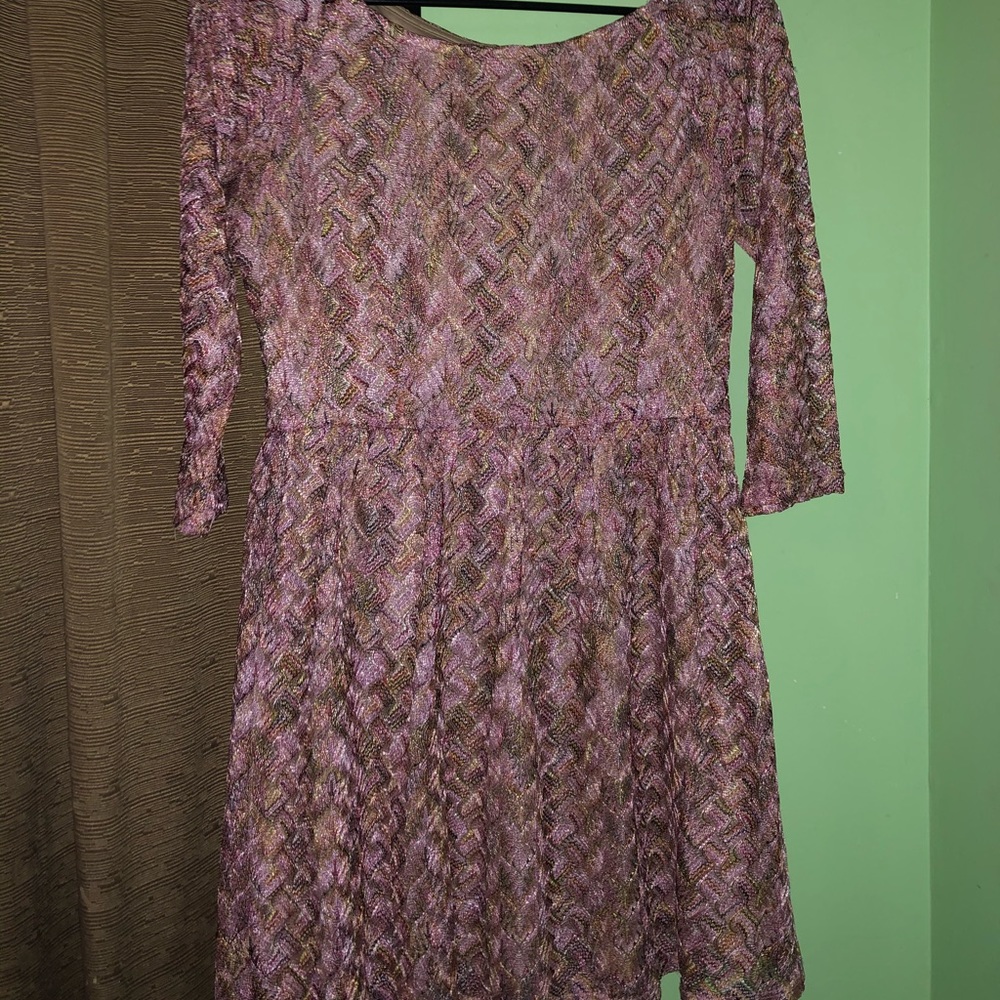 long sleeve pink dress